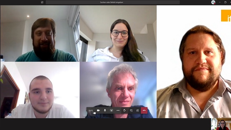 Das IT Team der Universit&auml;t Aachen in einer Microsoft Teams Besprechung
