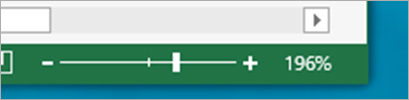Zoom feature is expanded to 196%