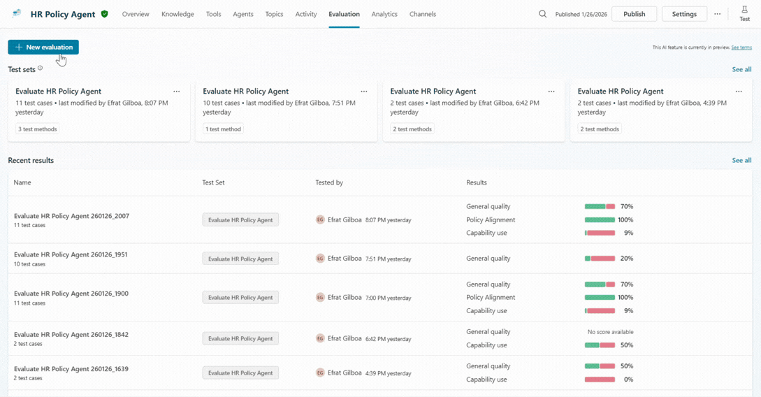 Add data from multiple sources to ensure agent evaluations capture nuance in its assessment