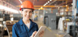Centrica woman in hardhat