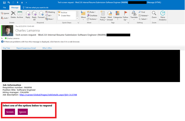 Approval Email