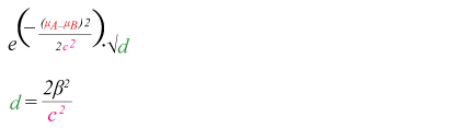 Equation for draw chance