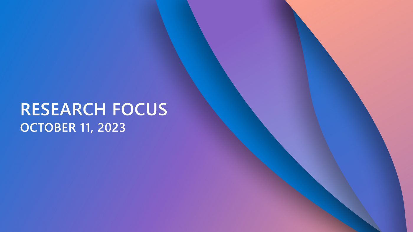 Research Focus October 11, 2023