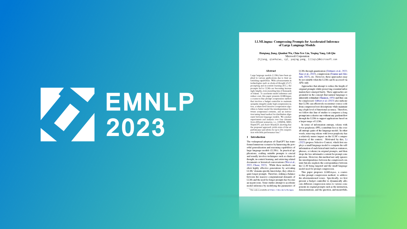 EMNLP 2023 logo to the left of accepted paper