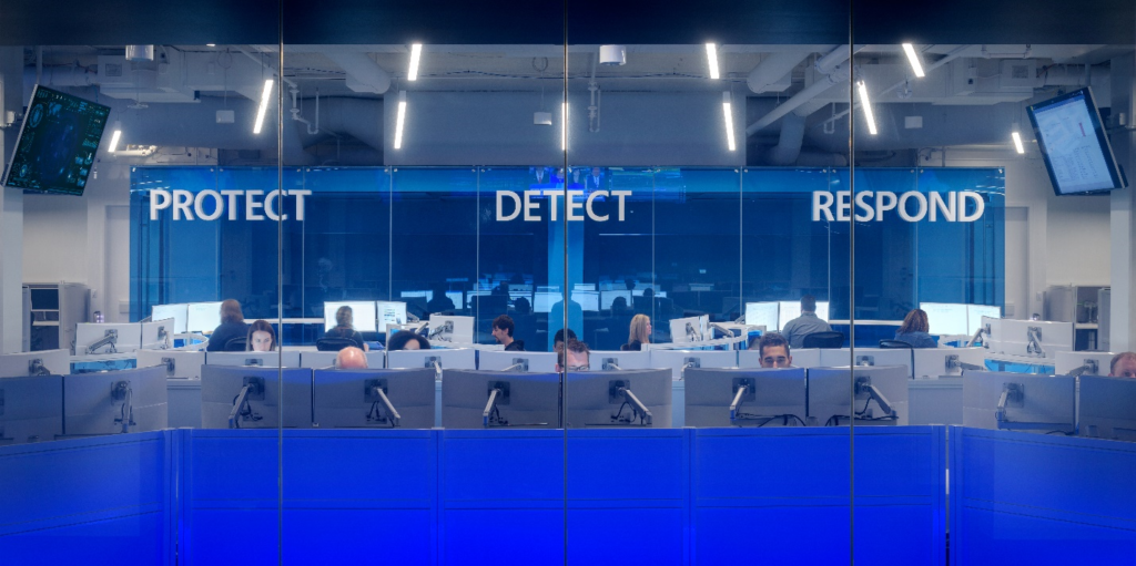 Figure 2 The Cyber Defense Operations Center’s data scientists and analysts work 24x7 protecting, detecting, and responding to attacks