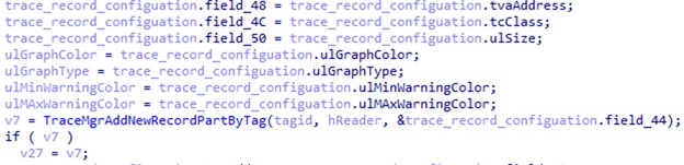 Screenshot of TraceMgrRecordAddByTag&rsquo;s code