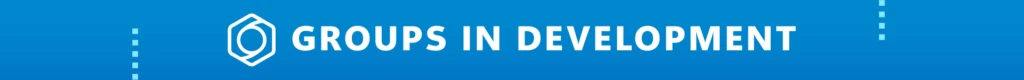 Subsection header with Storm icon and the text “Groups in development.”