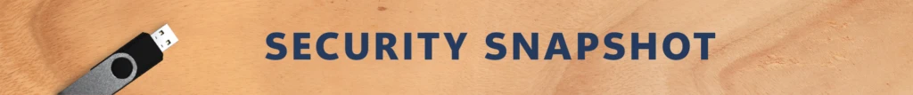 Section header with the text “Security Snapshot.”