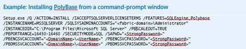 Installing PolyBase