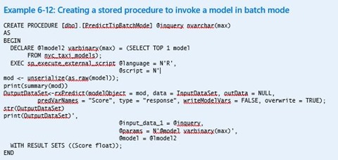 Storing an R procedure