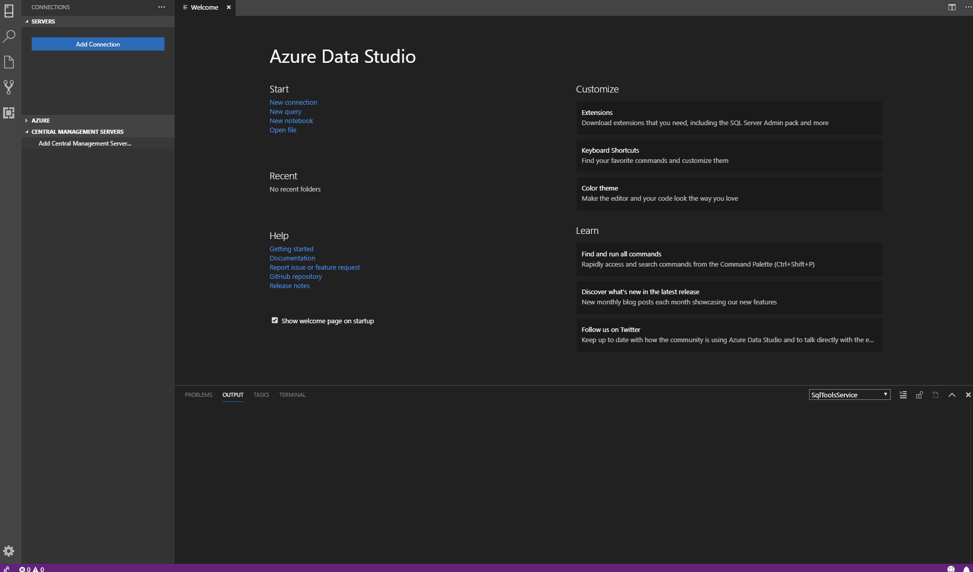 CMS in Azure Data Studio in action.
