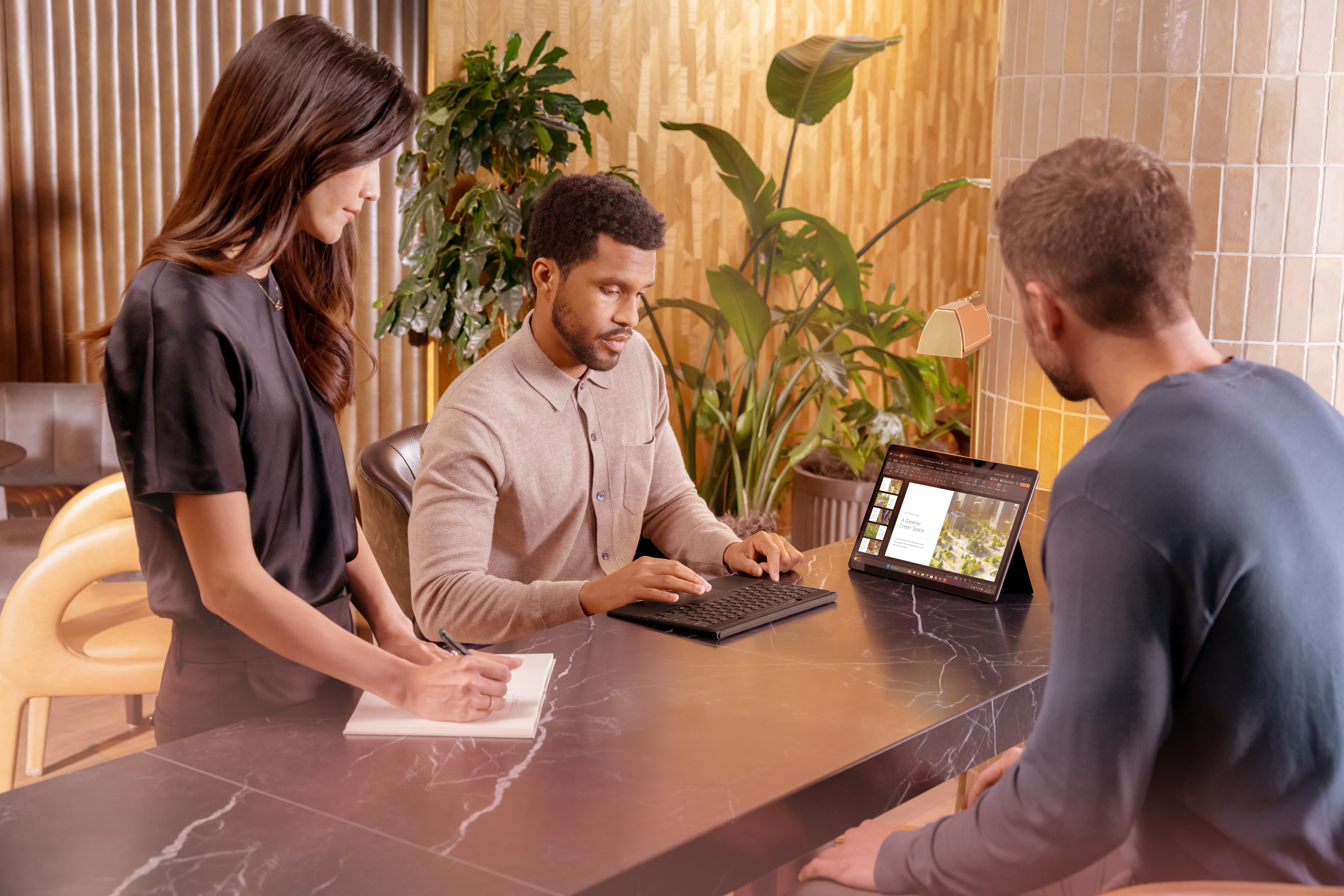 Students with laptop