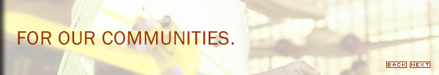For our communities