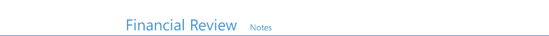 Financial Review - Notes