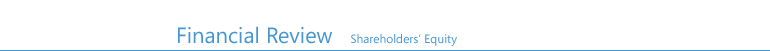 Financial Review - Shareholders' Equity