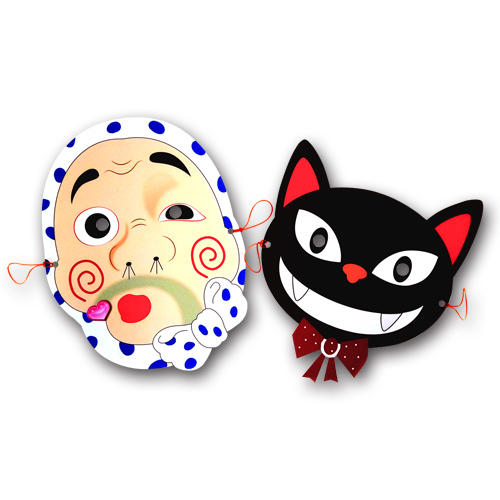 お面 (めん) (お祭り おまつり) 画面スライド-1