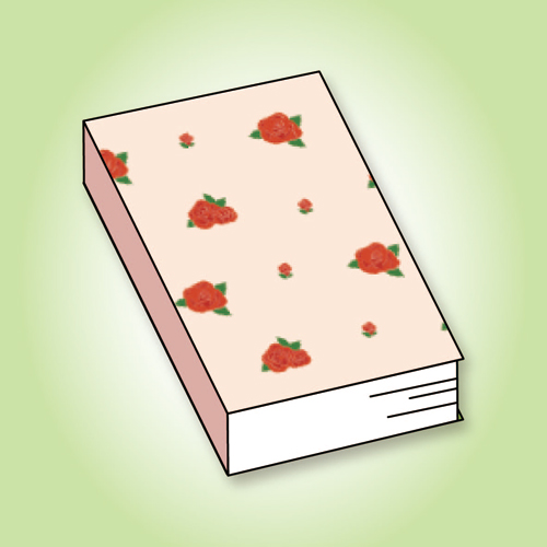 ブック カバー (薔薇) 画面スライド-1