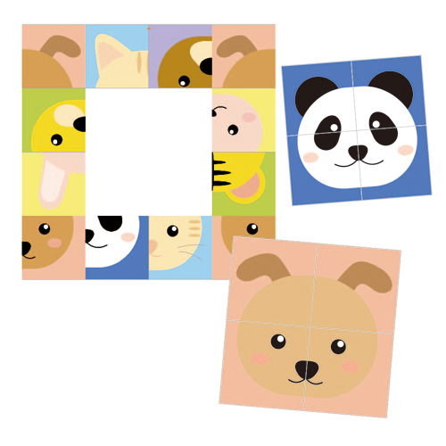 絵合わせパズル (アニマル) 画面スライド-1