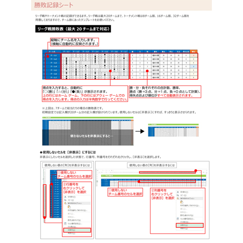 勝敗記録 (リーグ表・トーナメント表) 画面スライド-6