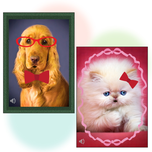 おしゃべりメッセージ カード 画面スライド-1