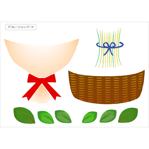 寄せ書き用メッセージ シール (花・ブーケ) 画面スライド-4