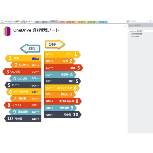 OneDrive 資料管理ノート 画面スライド-1