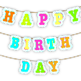 誕生日飾り (フラッグ) フラッグの飾りで、誕生日会場を盛り上げましょう!定番の「HAPPY BIRTHDAY」と、文字や写真を変更できるフラッグの 2 種類をご用意しました。 pptx 3,790 KB