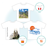 オリジナルTシャツ (アイロン プリント・世界遺産) 写真を加工してアイロン プリントを楽しんでみませんか? T シャツはもちろん、布バックなどにプリントすればオリジナル グッズの完成! 世界遺産をモチーフにした T シャツを着て各地を巡るのも楽しいかも! pptx 16,775 KB