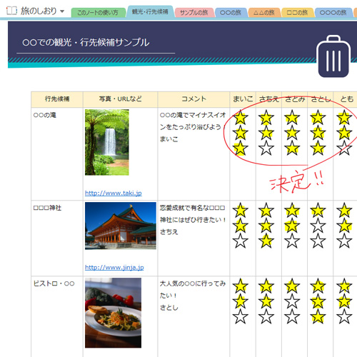 旅のしおり (タッチ対応) 画面スライド-1