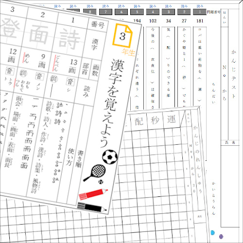 繰り返し (くりかえし) 覚える (おぼえる) 漢字 (かんじ) ドリル 3 年生 スクリーン