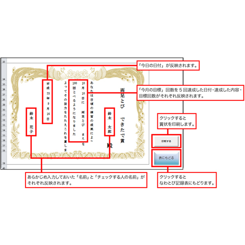 なわとび記録表 (きろくひょう) 画面スライド-4
