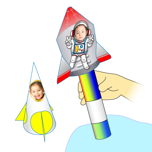 空気で飛ぶロケット 画面スライド-1