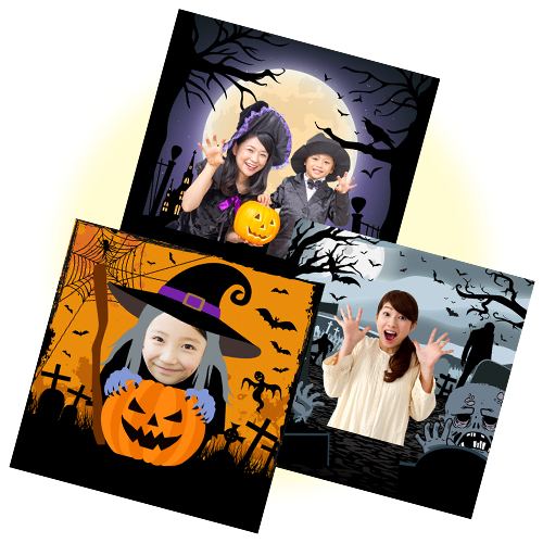 フォト カード (ハロウィン) 画面スライド-1