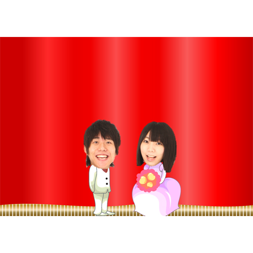 フォト ムービー・スライド (結婚式二次会) 画面スライド-1