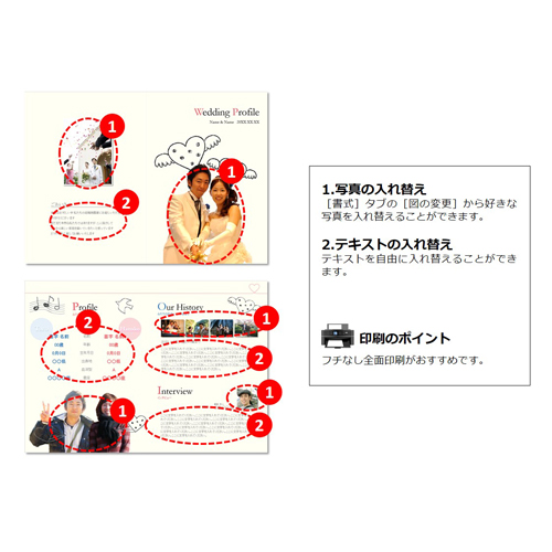 プロフィール (ウエディング・ナチュラル) 画面スライド-3