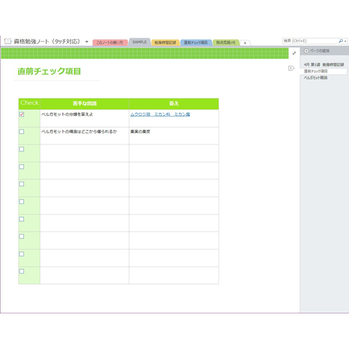 資格勉強ノート (タッチ対応) 画面スライド-2